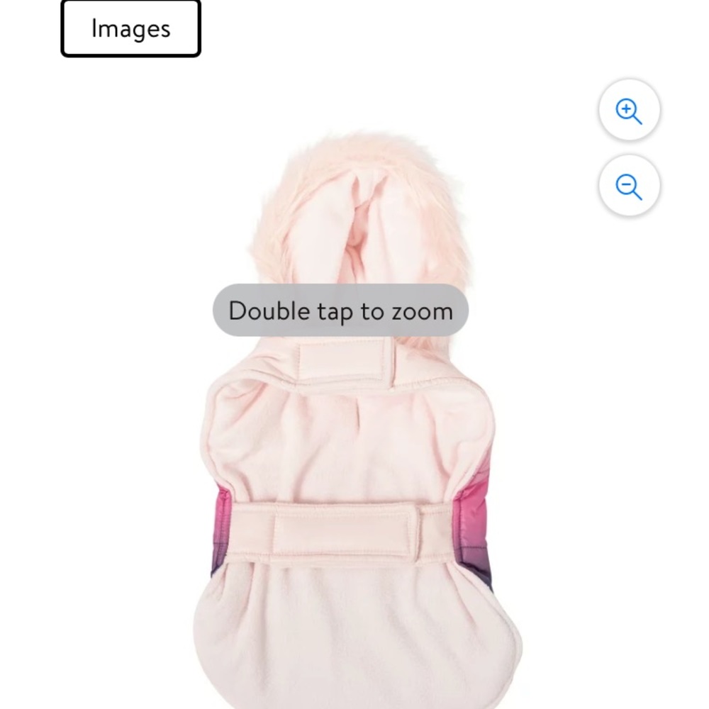 Justice doggy reversible puffer jacket